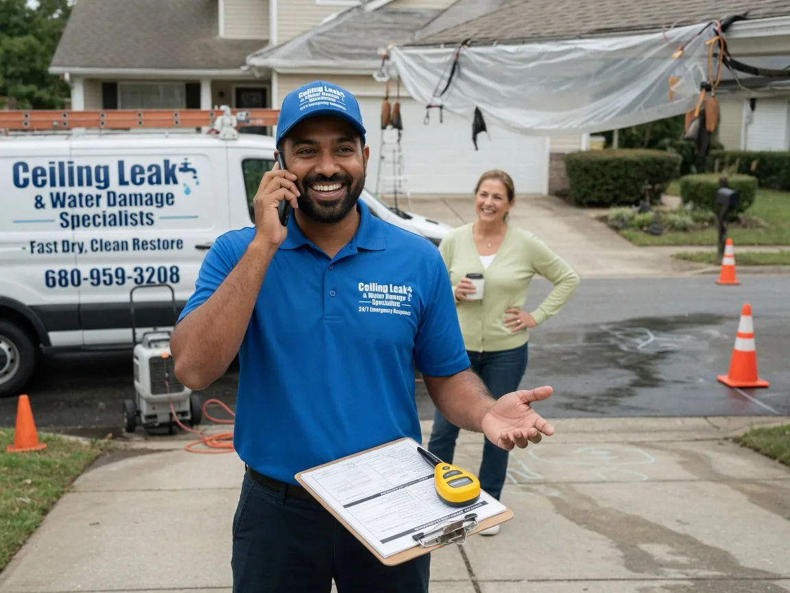 Ceiling Leak Cleanup Polkville, NC FAQs
